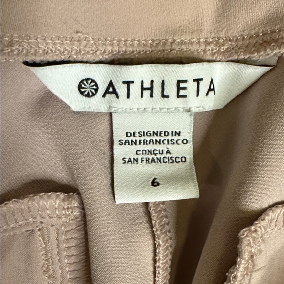 Athleta Endless High Rise Light Pink Trousers like new sz 6 - Picture 9 of 12